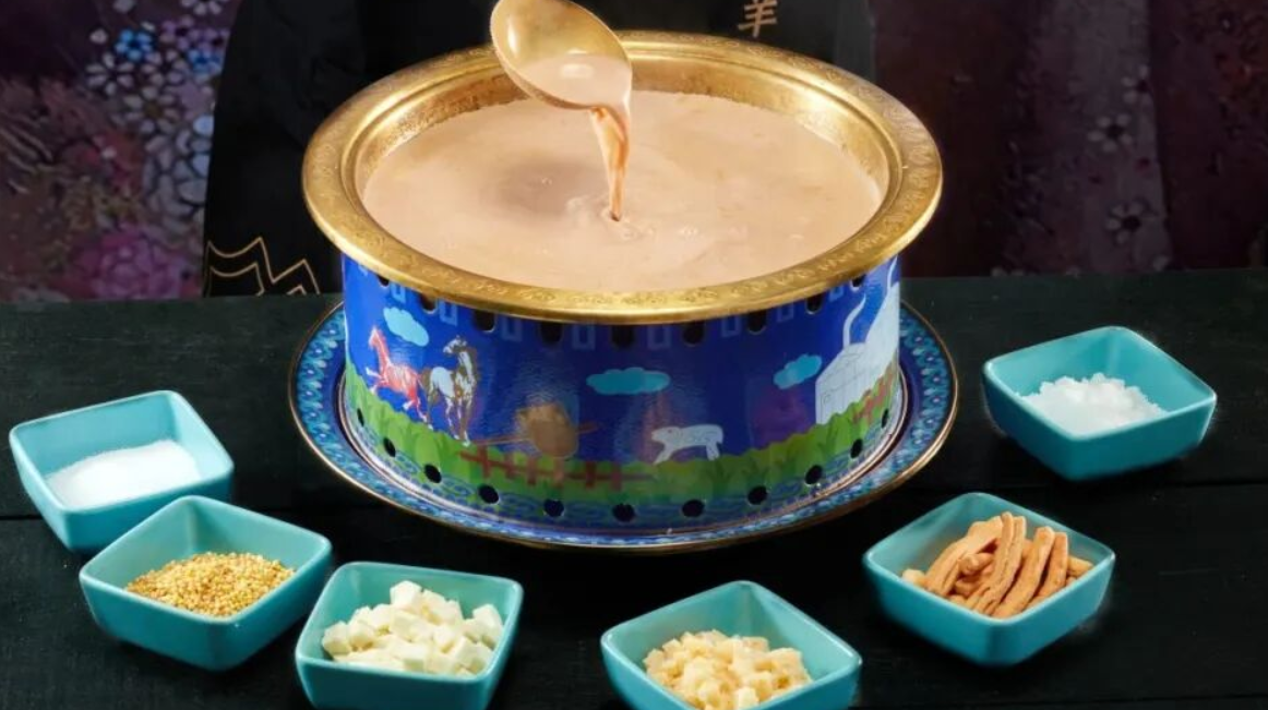 A flavor I've never tried before: Mongolian milk tea