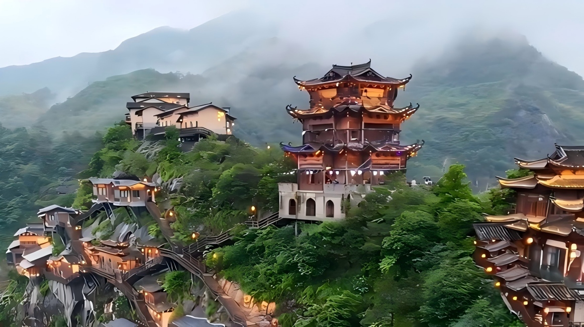 Wangxian Valley After Rain: A Mythical Fantasy World