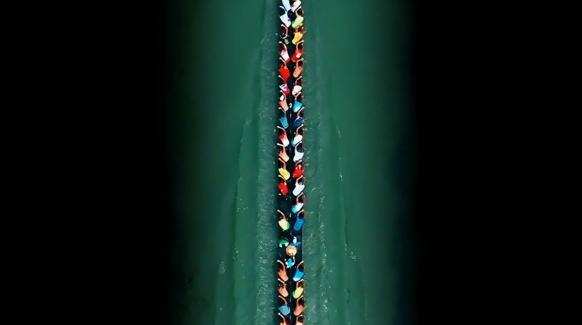 A dragon boat — poetry in motion